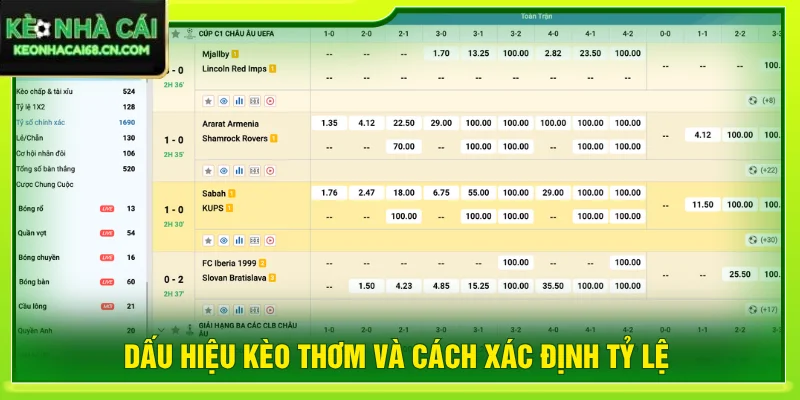 Dấu Hiệu Kèo Thơm Và Cách Xác Định Tỷ Lệ Nên Vào Cược 2 Dấu hiệu kèo thơm