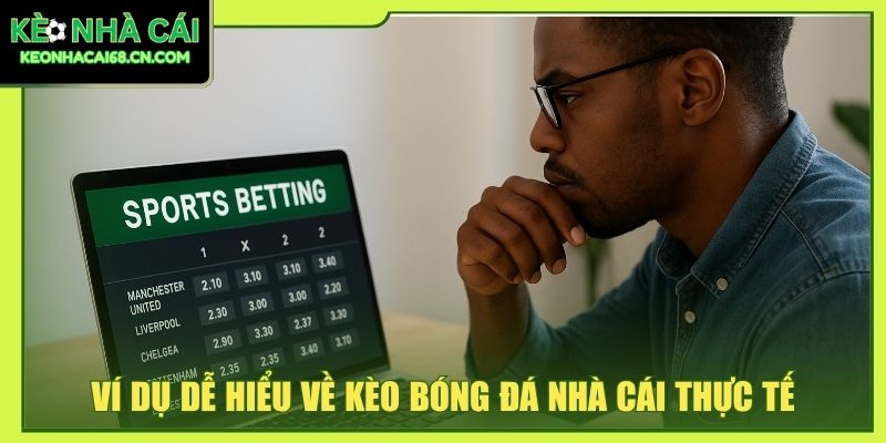 Ví dụ dễ hiểu về kèo bóng đá nhà cái thực tế