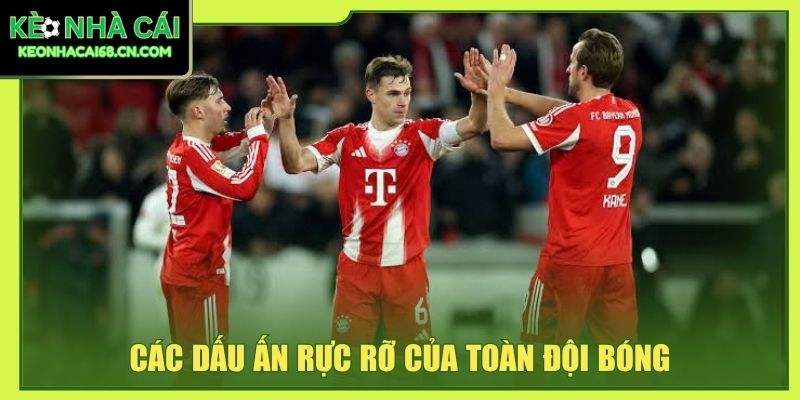 Bayern München: Biểu Tượng Sức Mạnh Bóng Đá Toàn Cầu 3 Các dấu ấn rực rỡ của toàn đội bóng